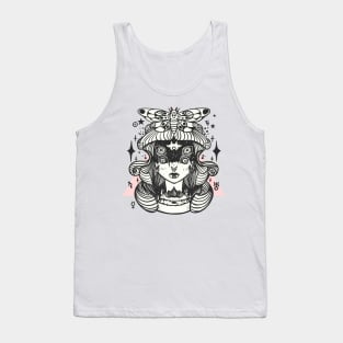 Four Eyed Witch And Moth Tank Top